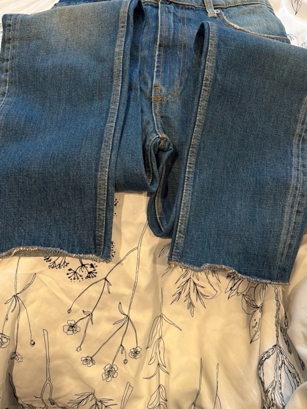 NWOT Free People Women's Skinny Jeans SAMPLE in Medium Blue Denim